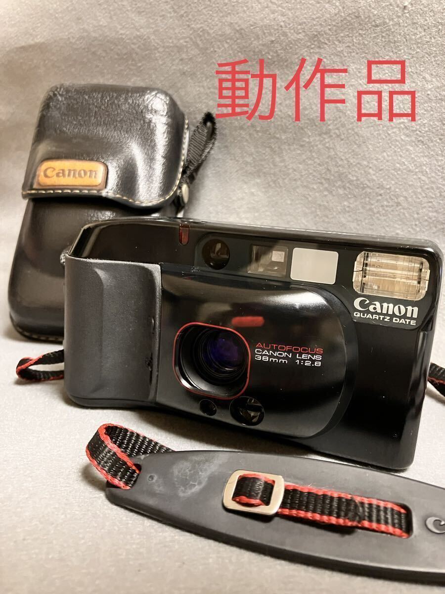 [T2549]Canon Autoboy3 QUARTZ DATE オートボーイ3 クォーツデイト コンパクトフィルムカメラ レンズ 38mm 1:2.8 オートフォーカスの画像1