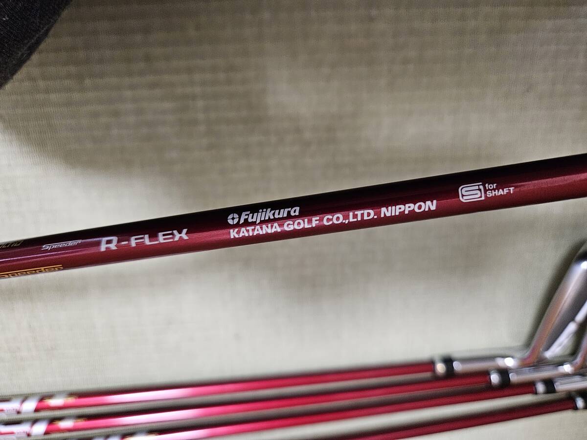 KATANA GOLF カタナゴルフ VOLTiO NINJA カーボンシャフト Speeder 561 FLEX R　アイアン・７本セット　■jh_画像5