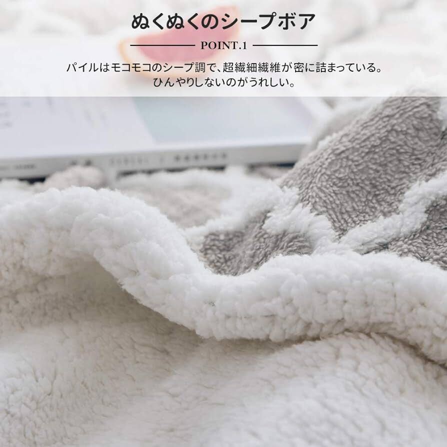 KAWAHOME 毛布 二枚合わせ 160×200cm 暖かい 防臭 抗菌 防ダニ 冷房対策の画像5