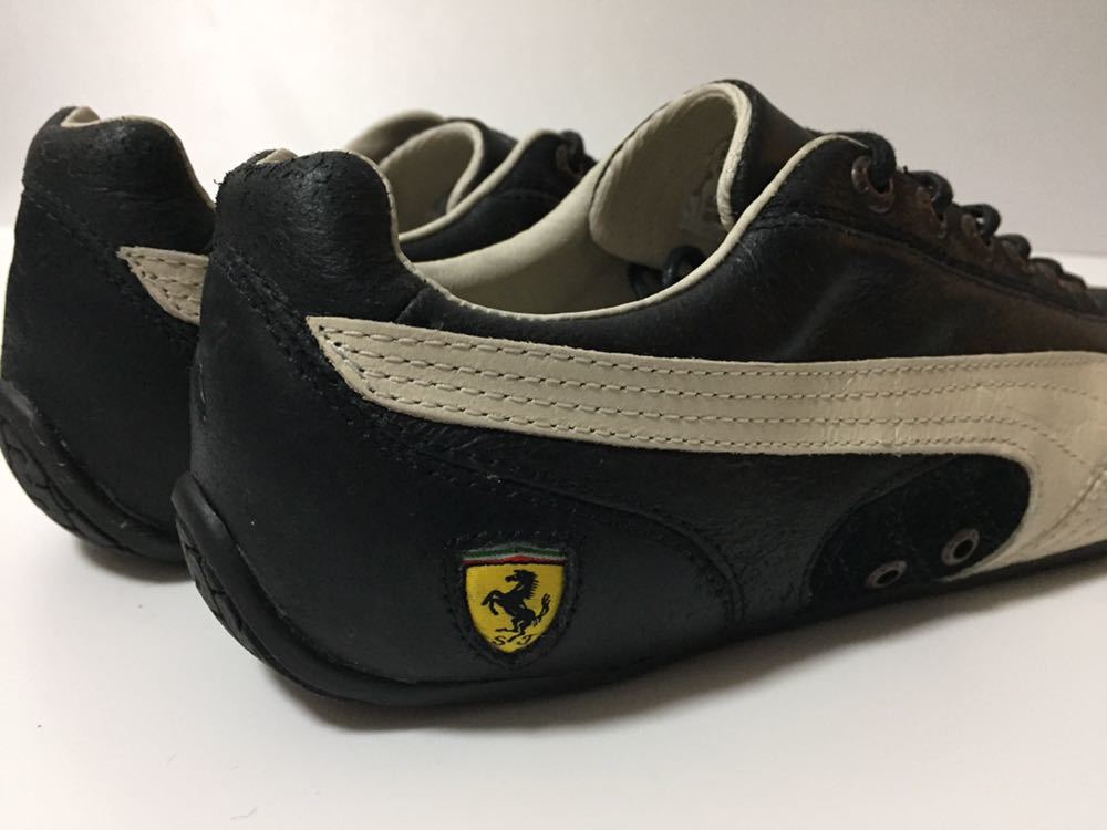  dead новый товар ограничение PUMA future cat Ferrari Future кошка кожа обувь для вождения черный US6 JP24.