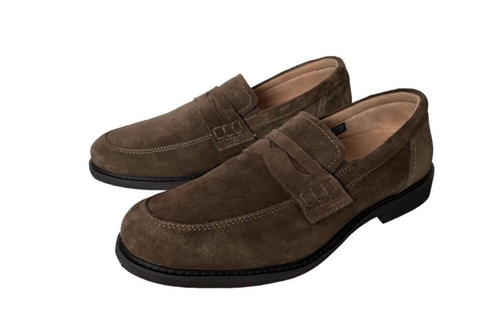  прекрасный товар!! шедевр!! HAWKINS TRAVELER LOAFER WATER TECH Hawkins тигр bela- итальянский замша Loafer us 8 / 26. натуральный кожа стандартный товар 