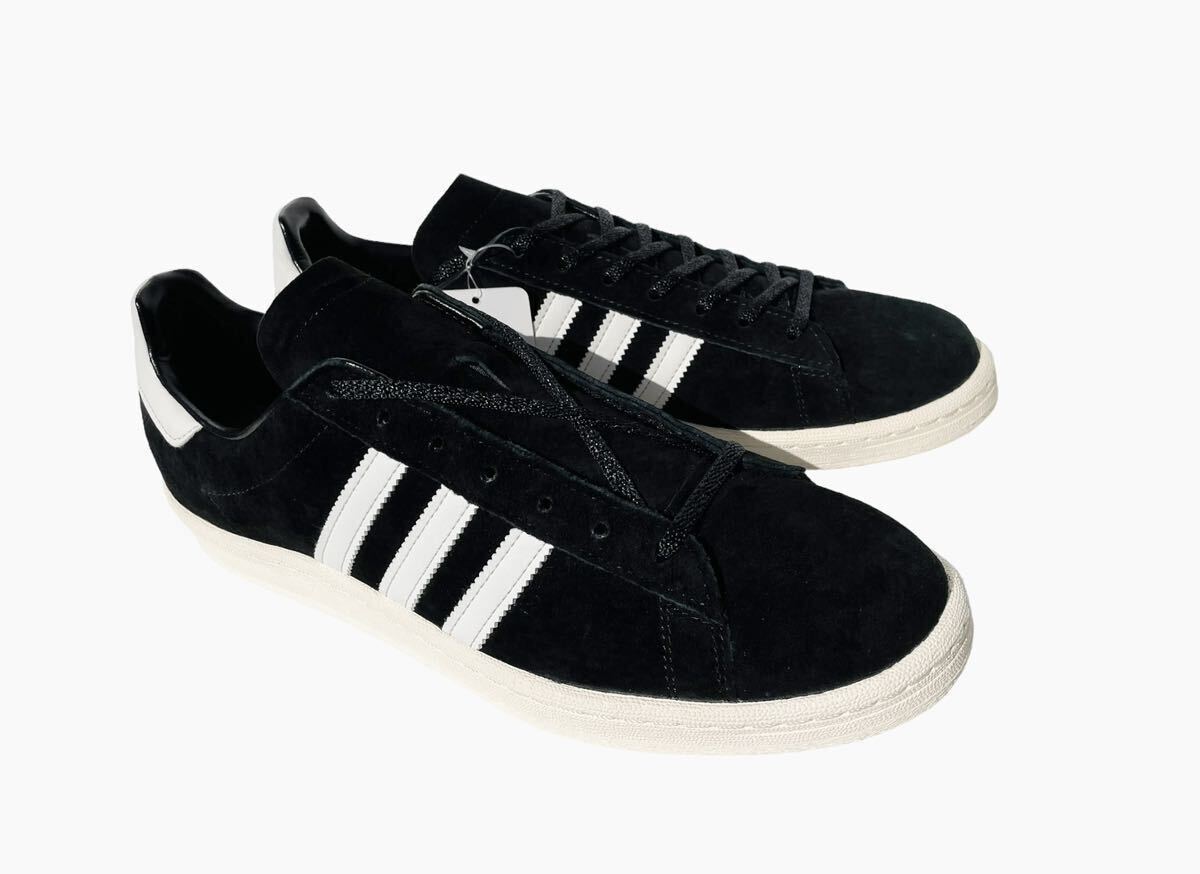 デッド!! 名作!! 新品 15年 adidas キャンパス 80s JP PACK VNTG ブラック スエード 黒 × 白 us 10 / 28 ㎝ ビンテージパック レアモデル_画像3