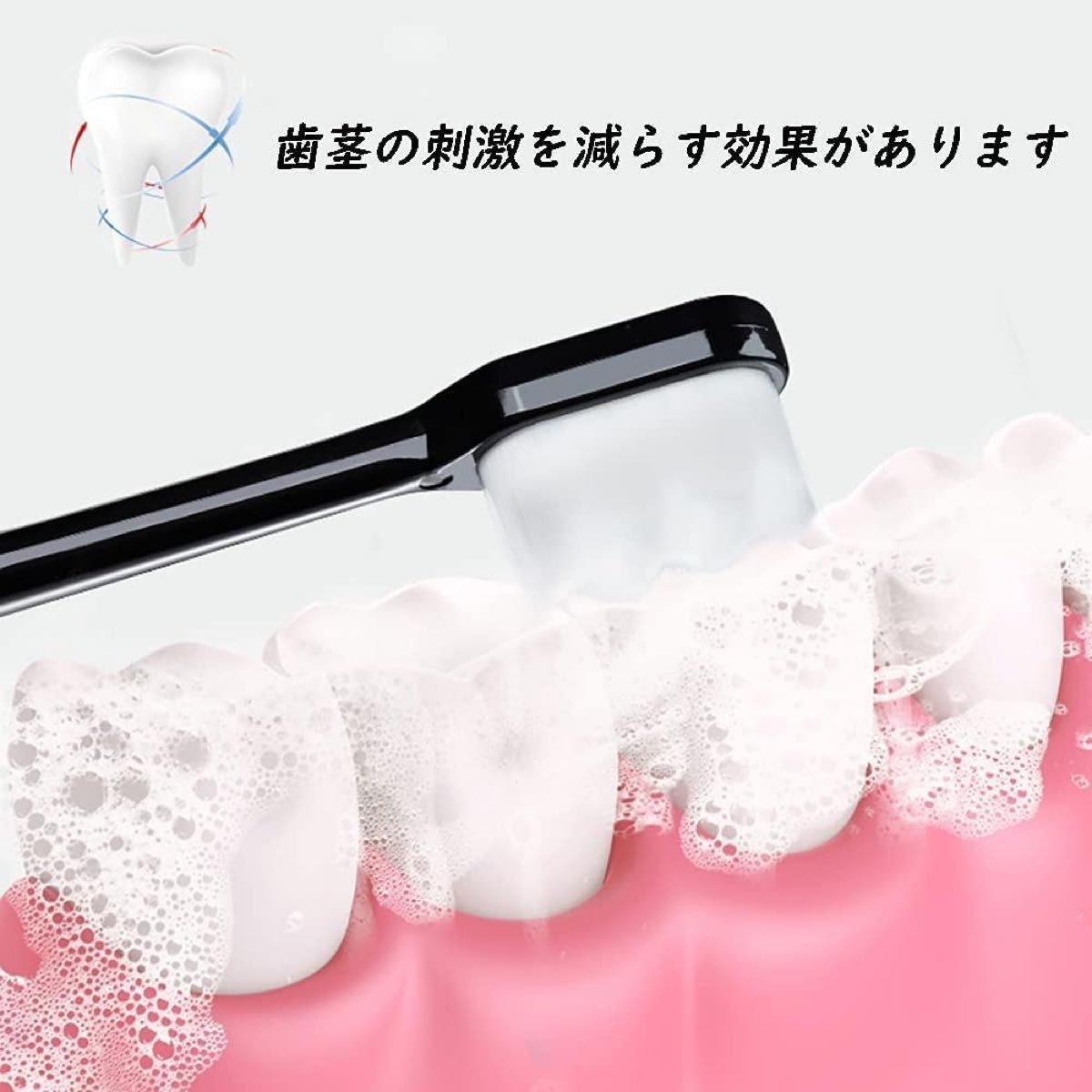 ナノ歯ブラシ 6本セット 超極細毛 歯ブラシ 柔らかめ コンパクト 大人用 新品