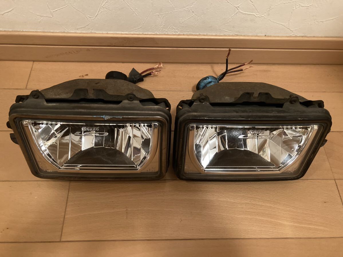 KOITO LED head light headlamp 24V bus Blue Ribbon low beam left right set angle eyes lighting verification settled secondhand goods 