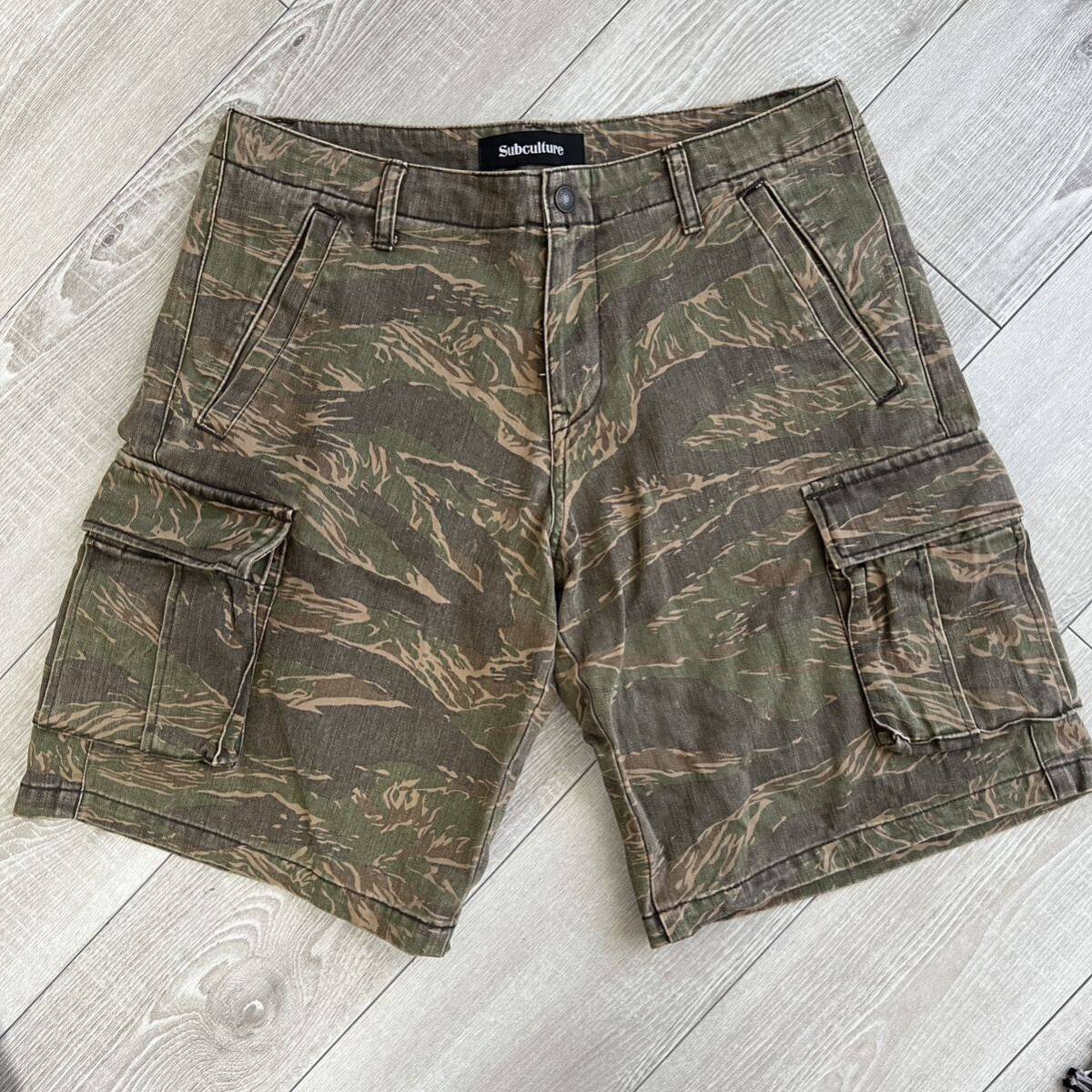 サブカルチャー　SC　TIGERSTRIPE SHORTS サイズ1