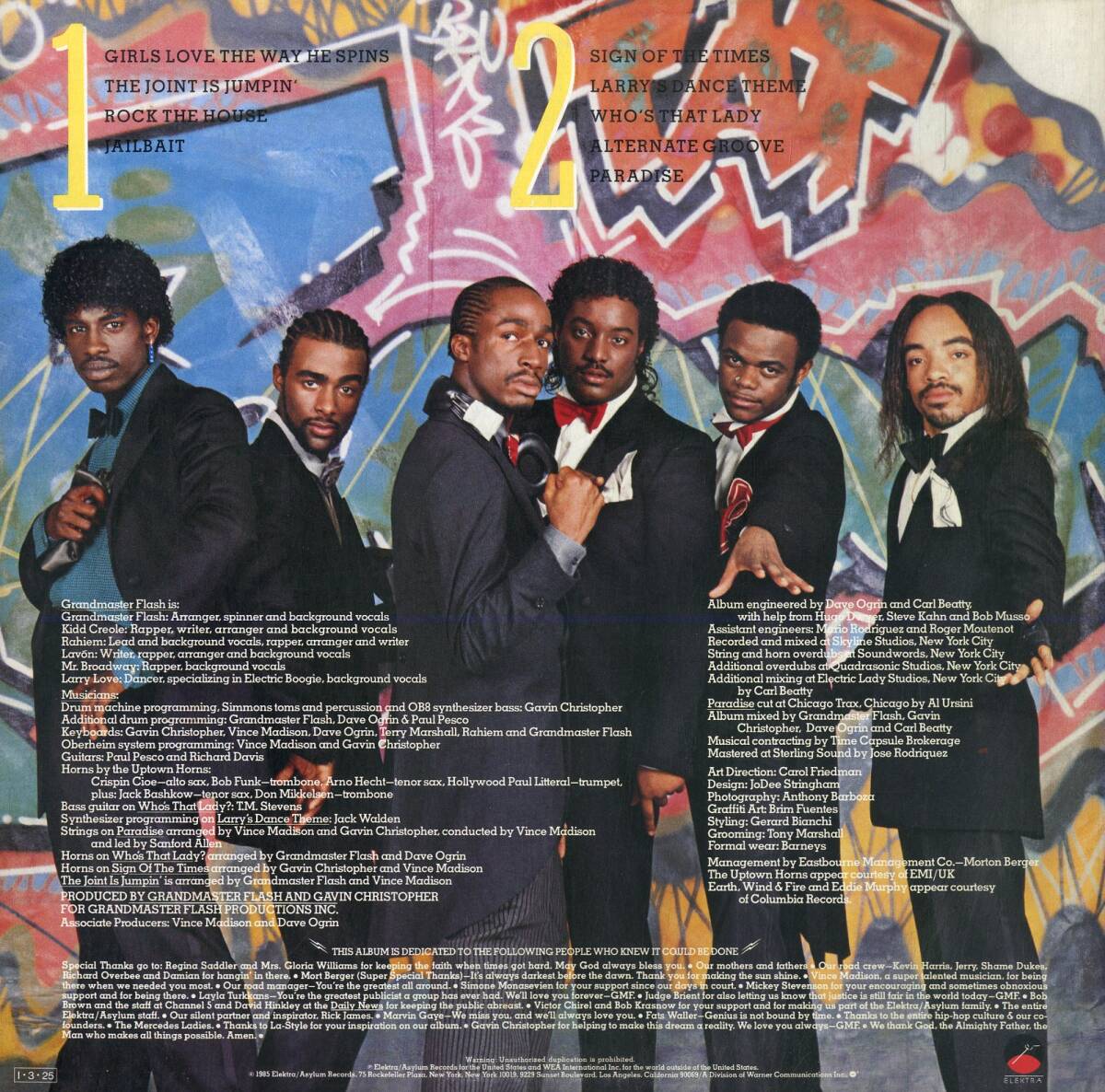 A00593307/LP/グランドマスター・フラッシュ「They Said It Couldnt Be Done (1985年・P-13095・ヒップホップ・HIPHOP)」の画像2