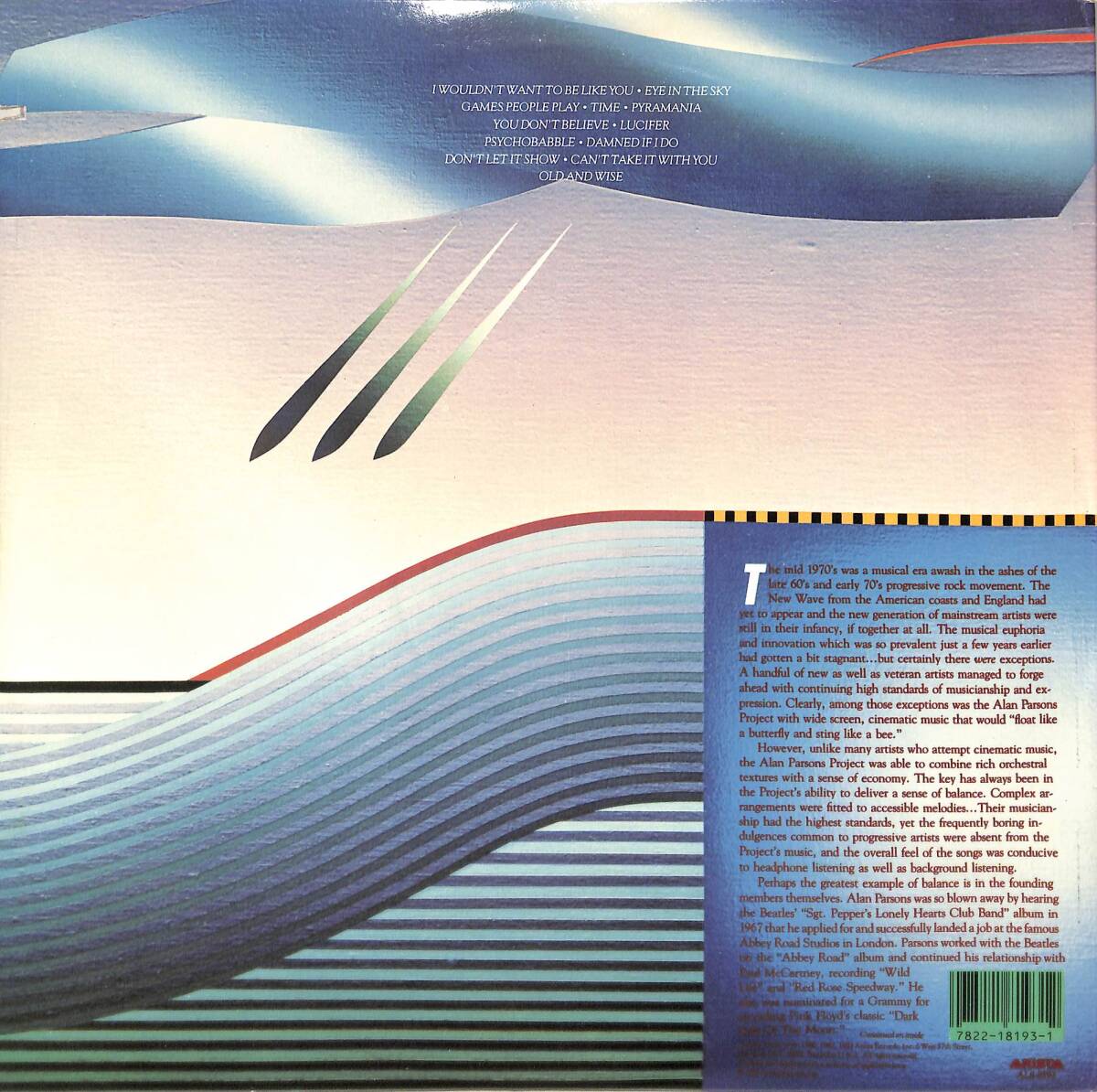 A00593389/LP/アラン・パーソンズ・プロジェクト「The Best Of The Alan Parsons Project (1983年・AL8-8193・アートロック・プログレ)」の画像2