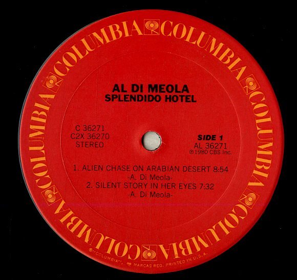 A00593276/LP2枚組/アル・ディ・メオラ(AL DI MEOLA)「Splendido Hotel (1980年・C2X-36270・ジャズロック・フュージョン)」の画像3
