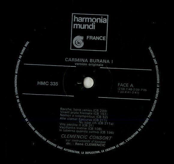 A00593127/LP/Clemencic Consort「Carmina Burana. Version Originale & Integrale. Volume 1」_画像3