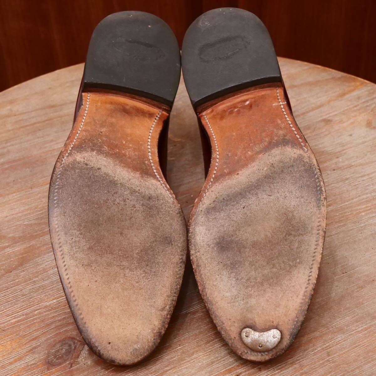 良品◎【Allen Edmonds】アレンエドモンズ ウイングチップローファー US10.5C ビジネスシューズ カジュアル メンズ 革靴の画像6