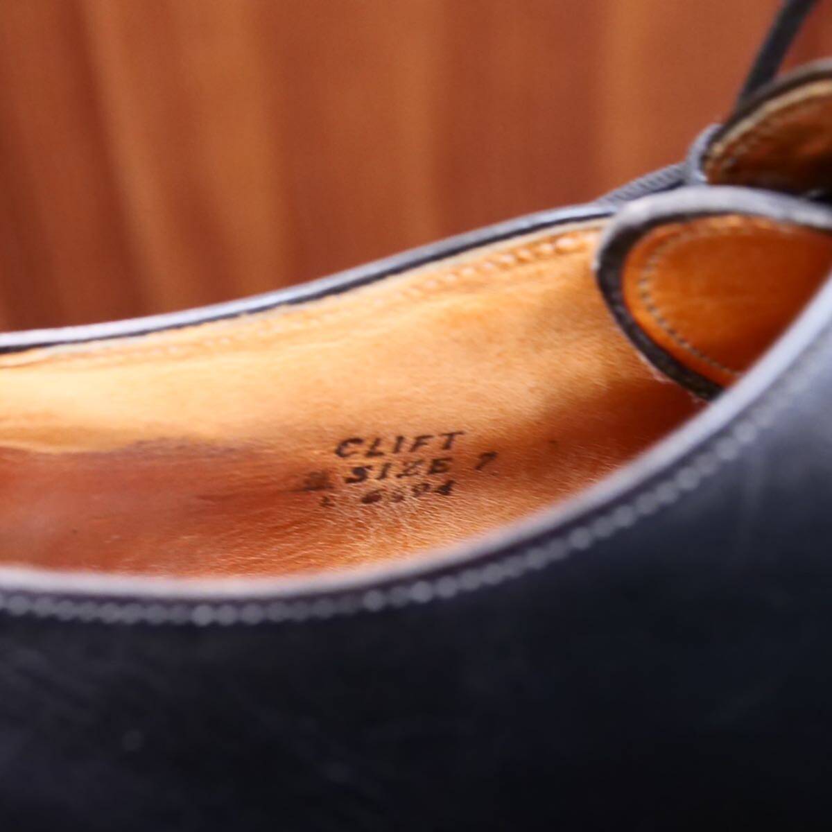  rare *[G.RODSON]ji- rod son side race shoes black UK7 business shoes men's leather shoes 