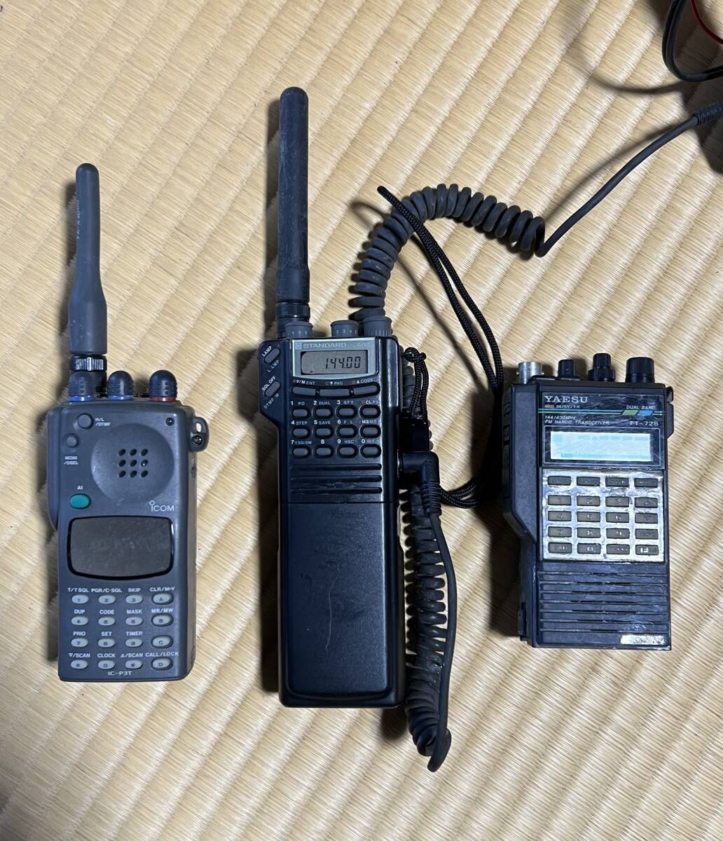  standard handy machine standard C160 2m machine other Yaesu wireless YAESU FT-728 ICOM IC-P3T 3 machine set 