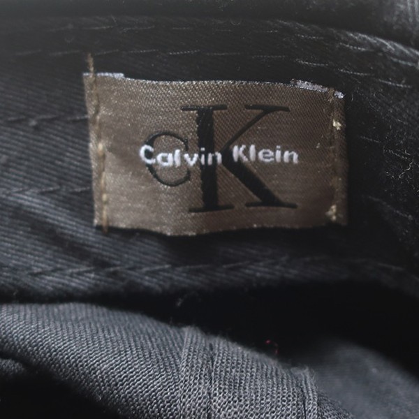 名作モデル! 90s 00s Calvin Klein カルバンクライン ヴィンテージ CK ロゴ刺繍 キャップ 帽子 人気カラー ブラック 黒 メンズ 古着 希少_画像6