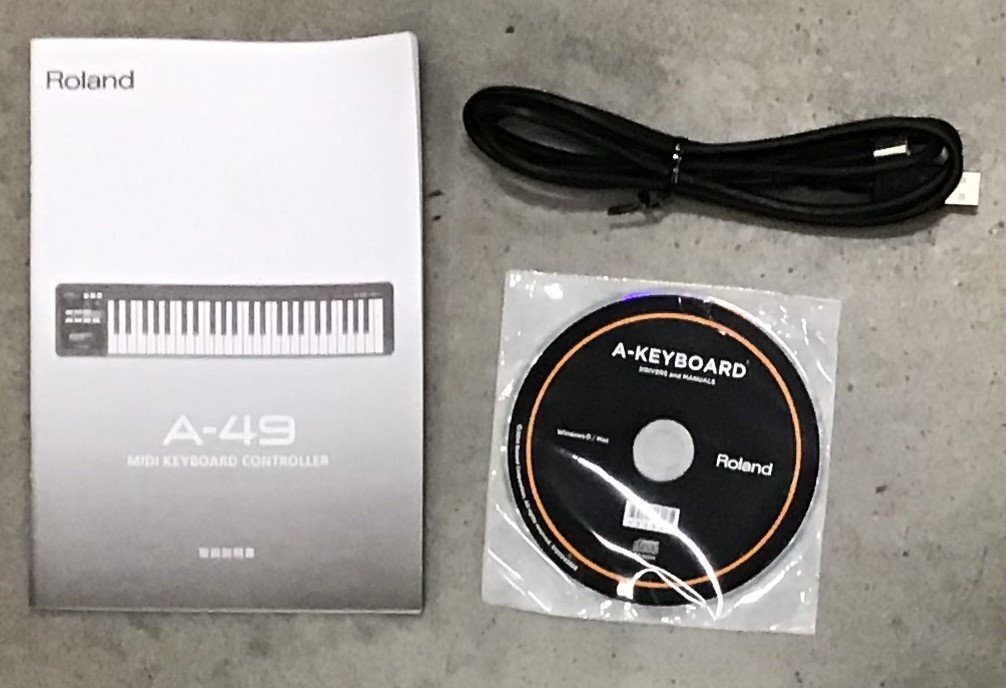  control number =c0696390[ used ]Roland A-49 BLACK JUNK Roland MIDI keyboard * controller Junk present condition delivery 