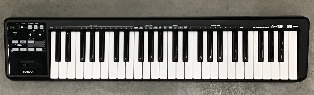  control number =c0696390[ used ]Roland A-49 BLACK JUNK Roland MIDI keyboard * controller Junk present condition delivery 