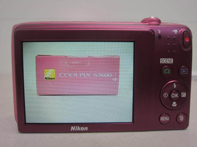 Nikon ニコン COOLPIX S3600 デジカメ デジタルカメラ クールピクス アザレアピンク SDカード付 簡易動作確認済_画像2