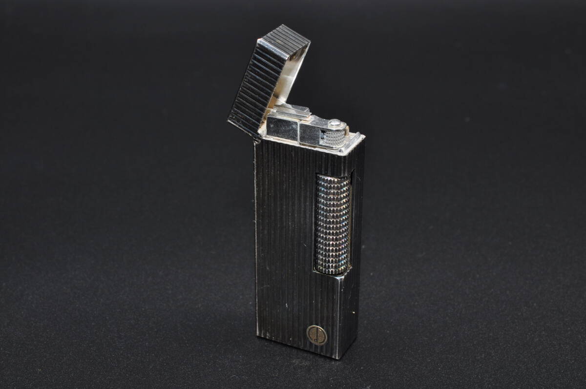 1 иен ~ dunhill Dunhill зажигалка Gold цвет / тонкий серебряный цвет ролик тип газовая зажигалка курение прибор работоспособность не проверялась 
