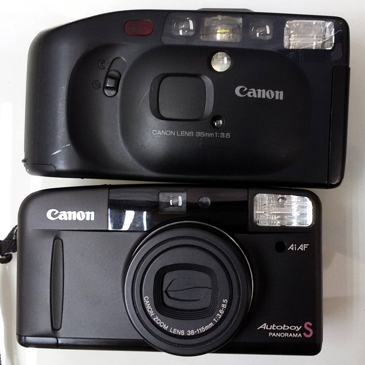 K/ フィルム カメラ　Canon　Autoboy3　PENTAX　FUJIFILM　YASHICA　Panasonic　おまとめ　12点　ジャンク　0514-2_画像4