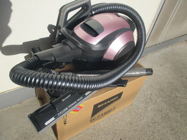 美品、シャープ EC-PX600・サイクロン式クリーナー・ピンク系・掃除機
