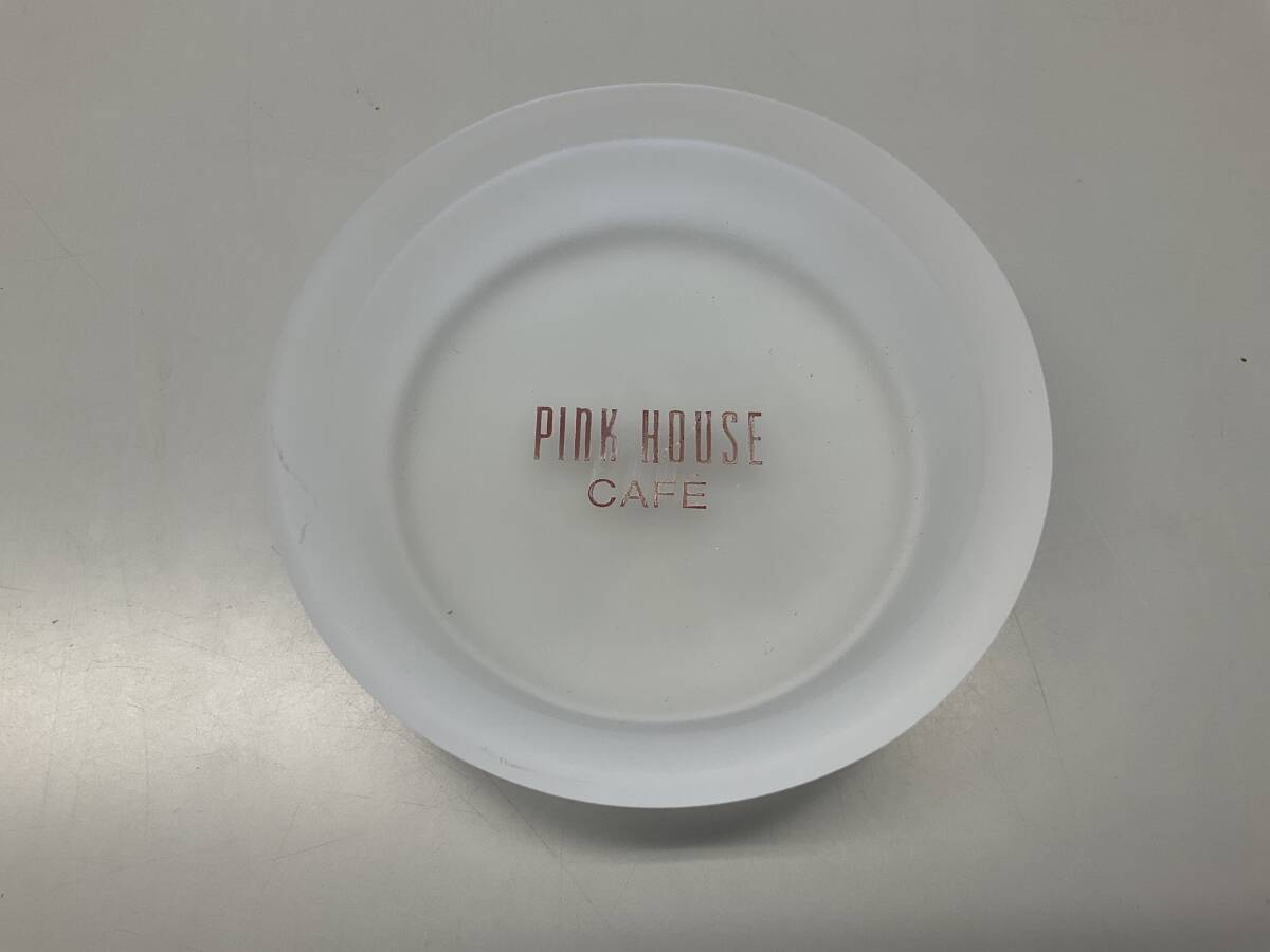 ★ PINK HOUSE CAFE コースター2個／PINK HOUSE CAFE ガラス小皿／PINK HOUSE 布コースター　4枚／まとめて7点_画像5