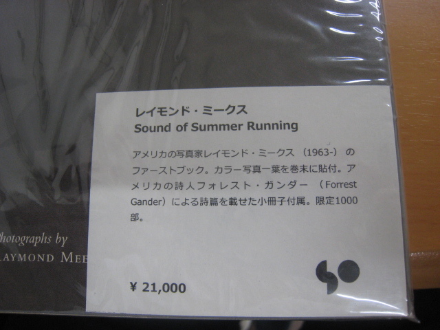 未開封品　レイモンド・ミークス 写真集■美術手帖 芸術新潮 parkett art review news IMA Sound of Summer Running Raymond Meeks_画像2