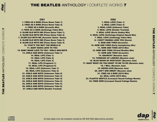 [14CD] THE BEATLES - ANTHOLOGY : COMPLETE WORKS 1-7 SET_画像10