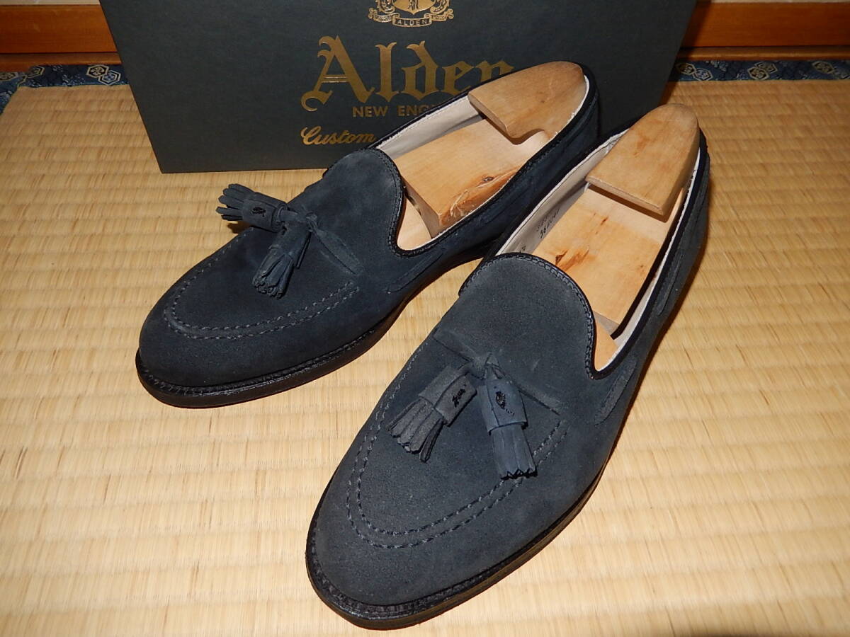 ☆美品 ALDEN オールデン タッセルローファー スエード ネイビー ☆美品 ALDEN オールデン タッセルローファー スエード ネイビー