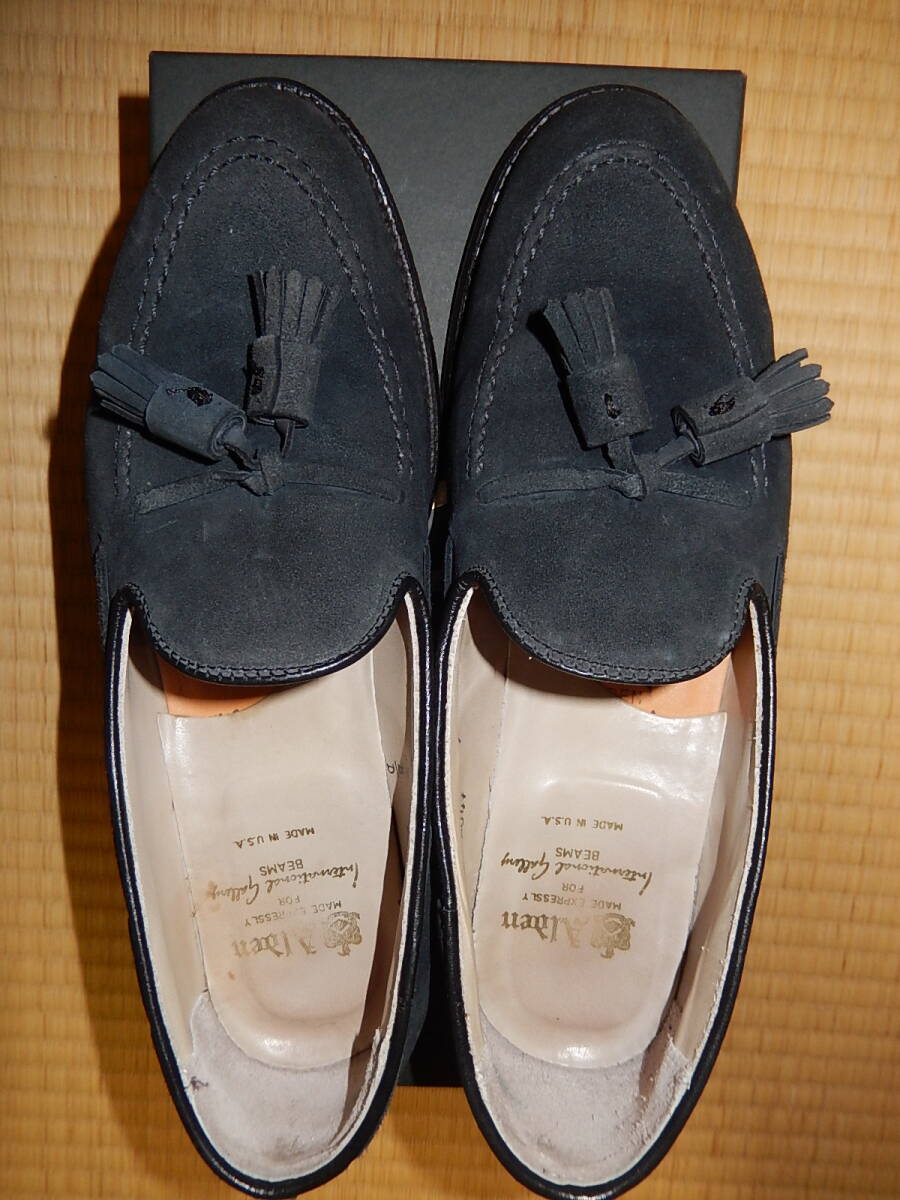 ☆美品 ALDEN オールデン タッセルローファー スエード ネイビー ☆美品 ALDEN オールデン タッセルローファー スエード ネイビー
