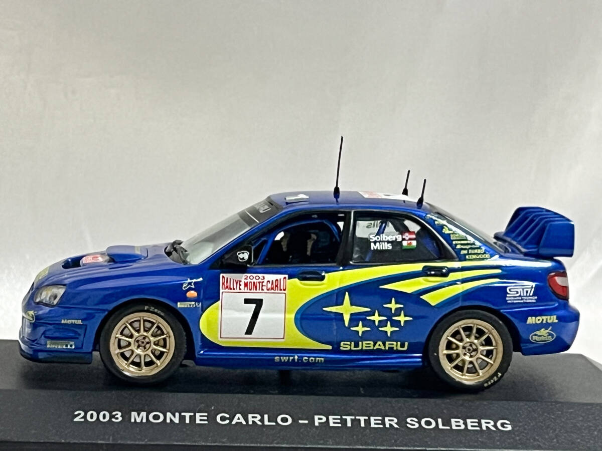 プロドライブ特注 ixo 1/43 スバル インプレッサ WRC 2003 ラリー・モンテカルロ ペター・ソルベルグ_画像2