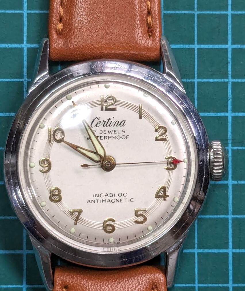 メンズ 腕時計 4点まとめて 機械式 手巻き PALLAS/ELGIN/Certina/PIERCE アンティーク 現状品_画像5