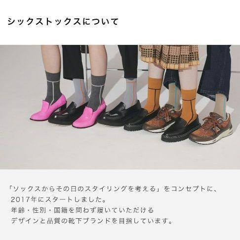 シックストックス ソックス メンズ レディース ライン 日本製 靴下 S