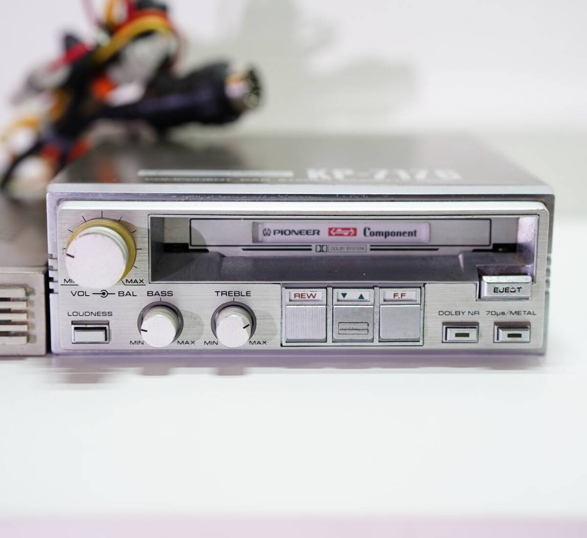  used operation not yet verification that time thing Pioneer long Sam car Boy cassette KP-717G amplifier GM-4 Showa era car component stereo pioneer SW211