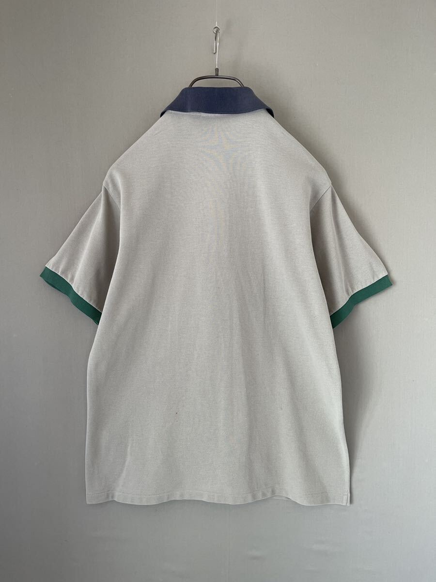 373 ヴィンテージ CHEMISE LACOSTE ラコステ 鹿の子 ポロシャツ サイズ 4 実寸参照_画像4