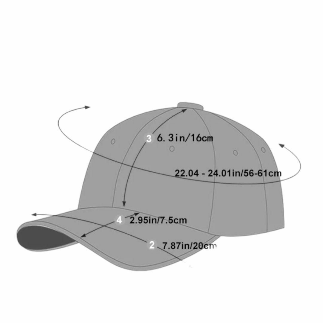 【新品】LA刺繍 キャップ 野球帽 メンズ レディース 男女兼用　ブラック_画像3
