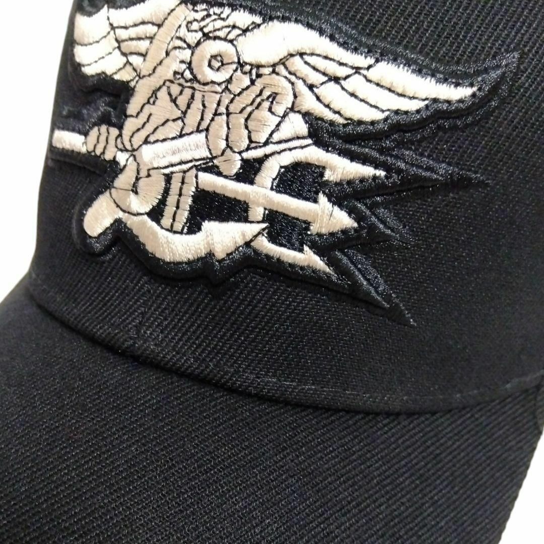 新品 ネイビーシールズ 刺繍 キャップ 野球帽 帽子 男女兼用 メンズ ブラック　送料無料