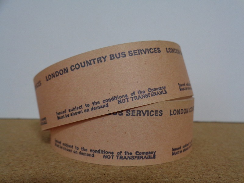  England roll ticket London Country Bus Services