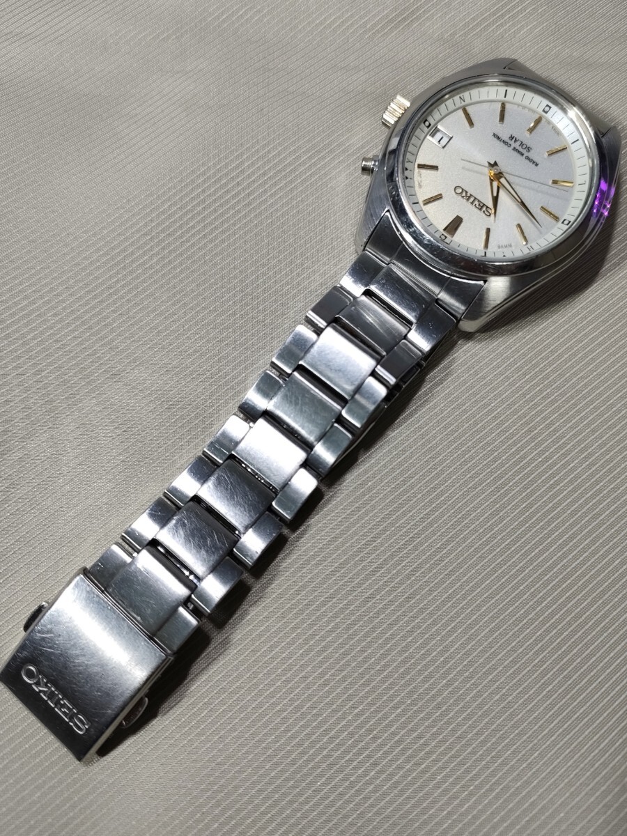  operation goods SEIKO Spirit regular price 48,600 jpy radio wave solar wristwatch SBTM157 men's wristwatch 
