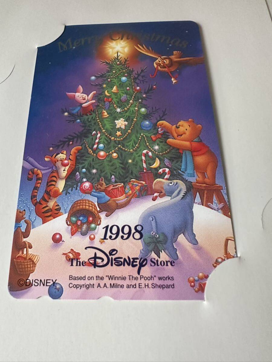 [ unused ] Disney store Mickey Mouse Pooh telephone card 3 pieces set 