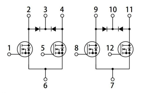 ◆パワーMOSFET4回路パワーモジュールSMA5106/Sankenサンケン電気/ローサイドスイッチング/8個セット_画像4