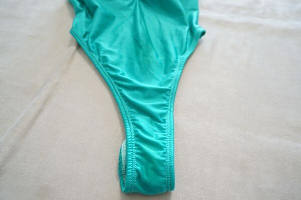 * lustre emerald green . sport swimsuit / made in Japan / One-piece swimsuit / leisure swimsuit / body suit / Leotard / woman equipment / cosplay 