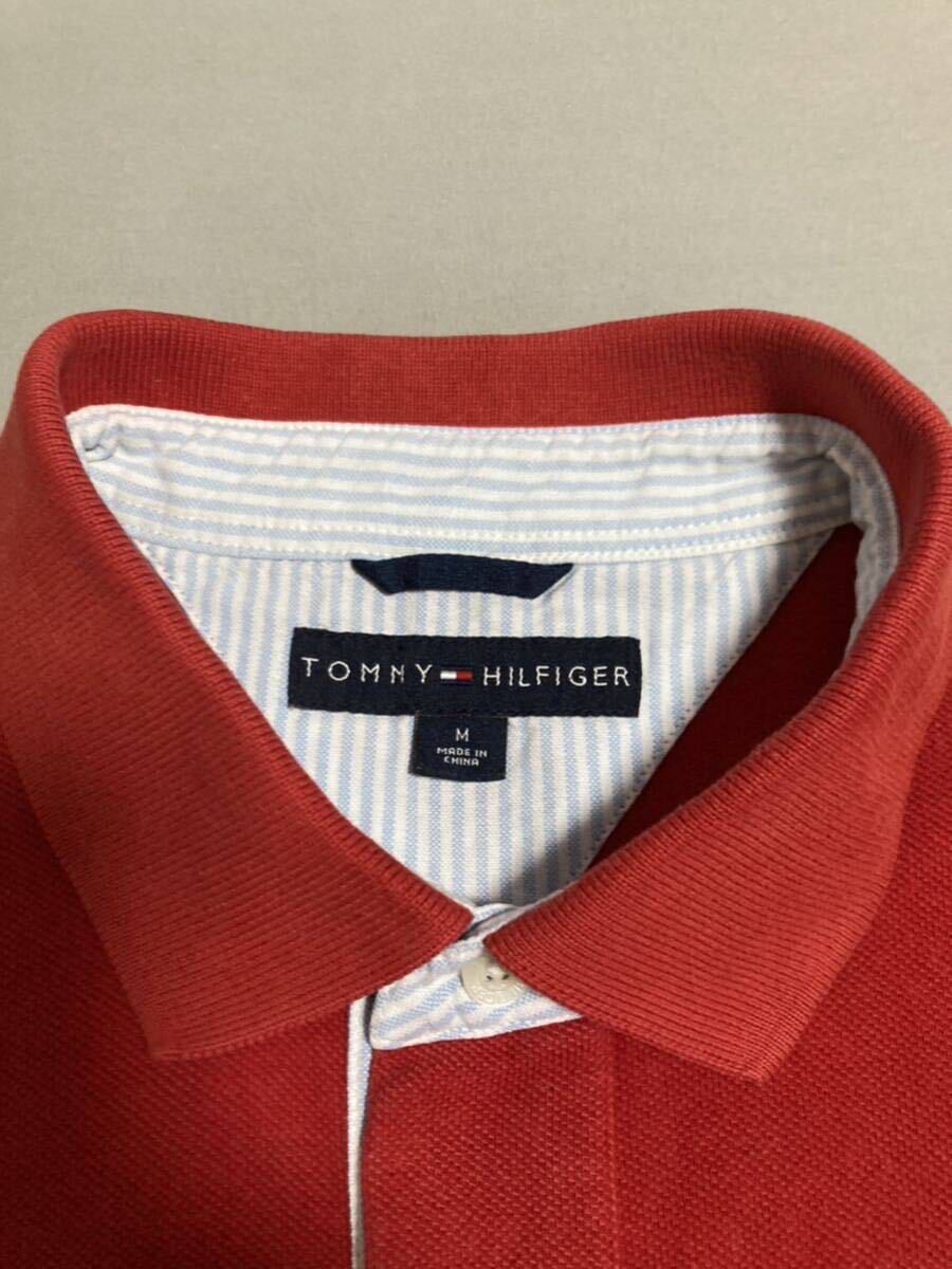 TOMMY HILFIGER(トミーヒルフィガー) メンズ半袖ポロシャツ サイズ:Ｌ〜XL相当(USサイズ表記M)綿100% _画像3