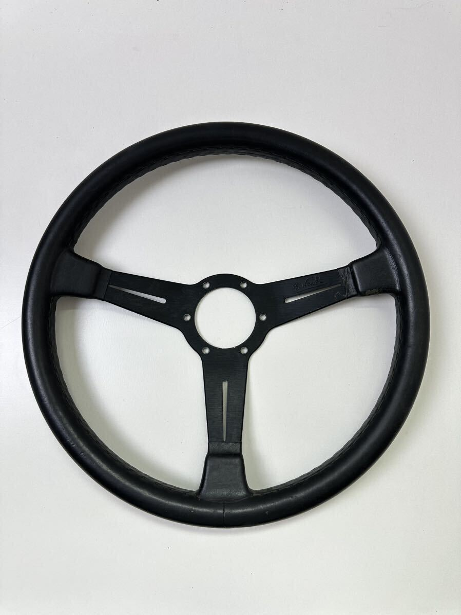 NARDI Nardi steering wheel that time thing leather old car steering wheel 