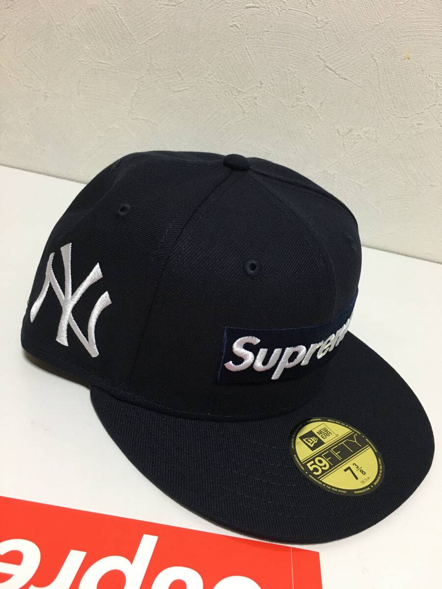 新品 7 3/8 シュプリーム Supreme MLB Teams Box Logo New Era New York ニューエラ ニューヨーク ヤンキース 24SS _画像1