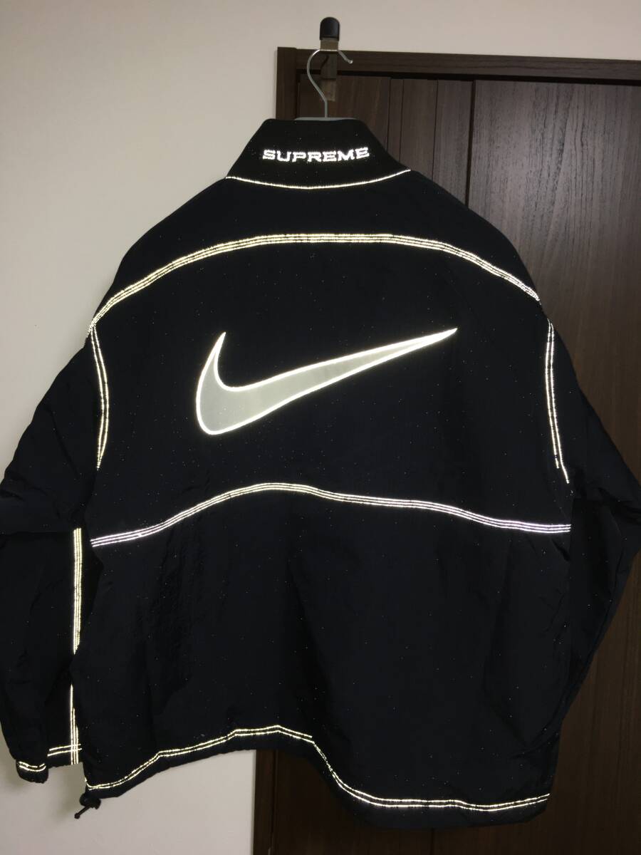 新品 L シュプリーム ナイキ Supreme Nike Ripstop Pullover プルオーバー ジャケット 24SS ブラック BLACK リフレクターの画像1