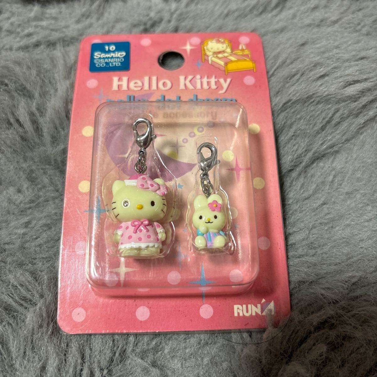 Hello Kitty polka dotdreamファスナーマスコット_画像2
