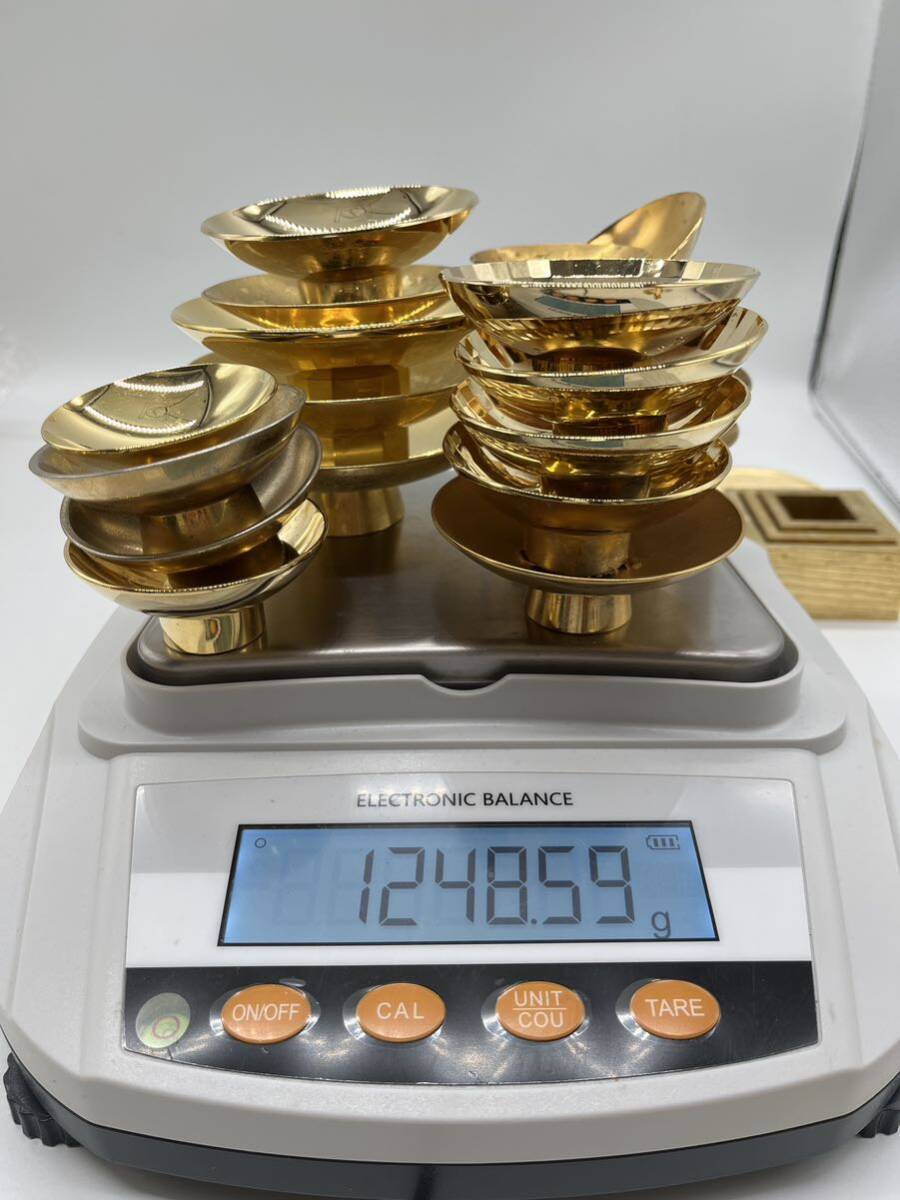 [1 иен ~] металлизированный золотой кубок примерно 4kg и больше 24KGP 24 золотой серебряный металлизированный Gold металлизированный Gold цвет серебряный цвет золотой чашечка для сакэ украшение сувенир .. товар продажа комплектом 