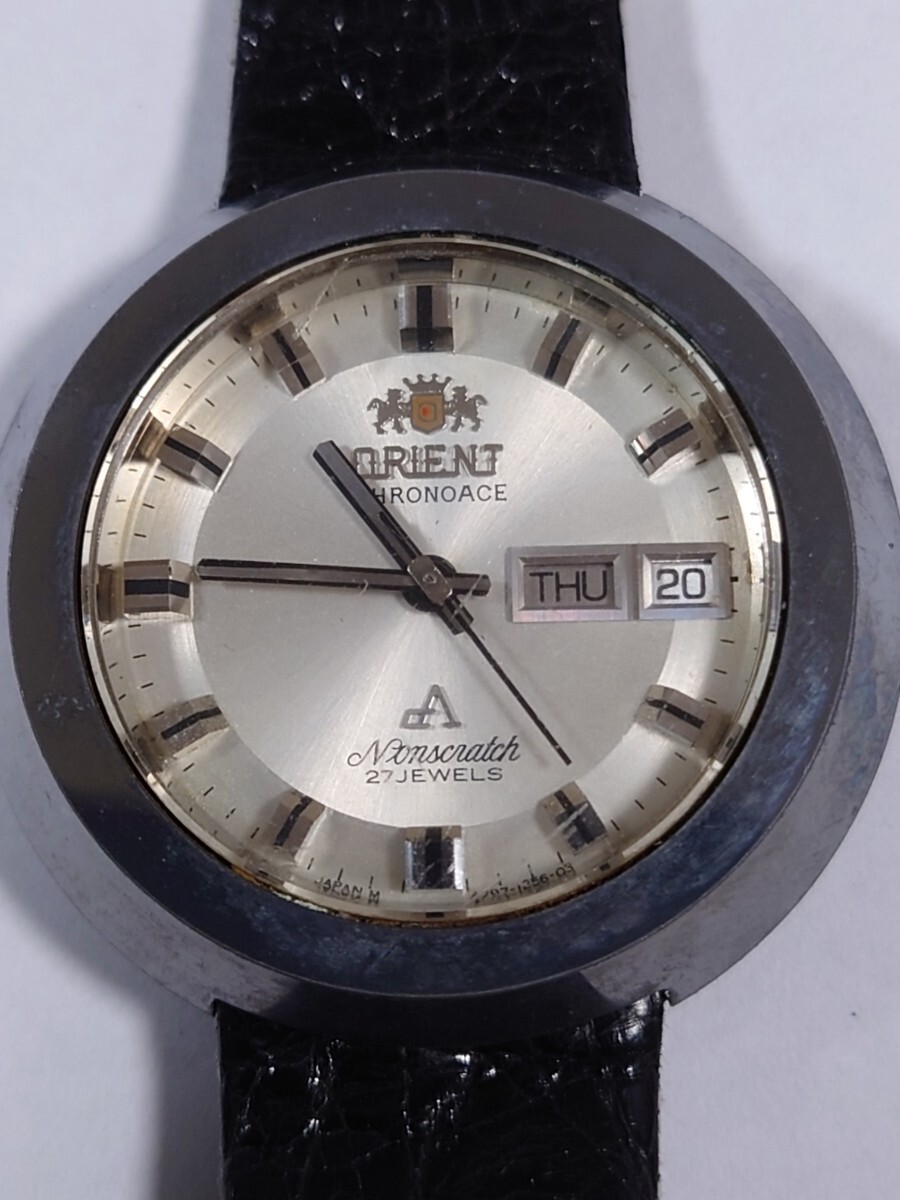 ☆ORIENT CHRONOACE NONSCRATCH オリエント クロノエース ノンスクラッチ 超硬ケース デイデイト 自動巻き 0429-12561☆の画像2