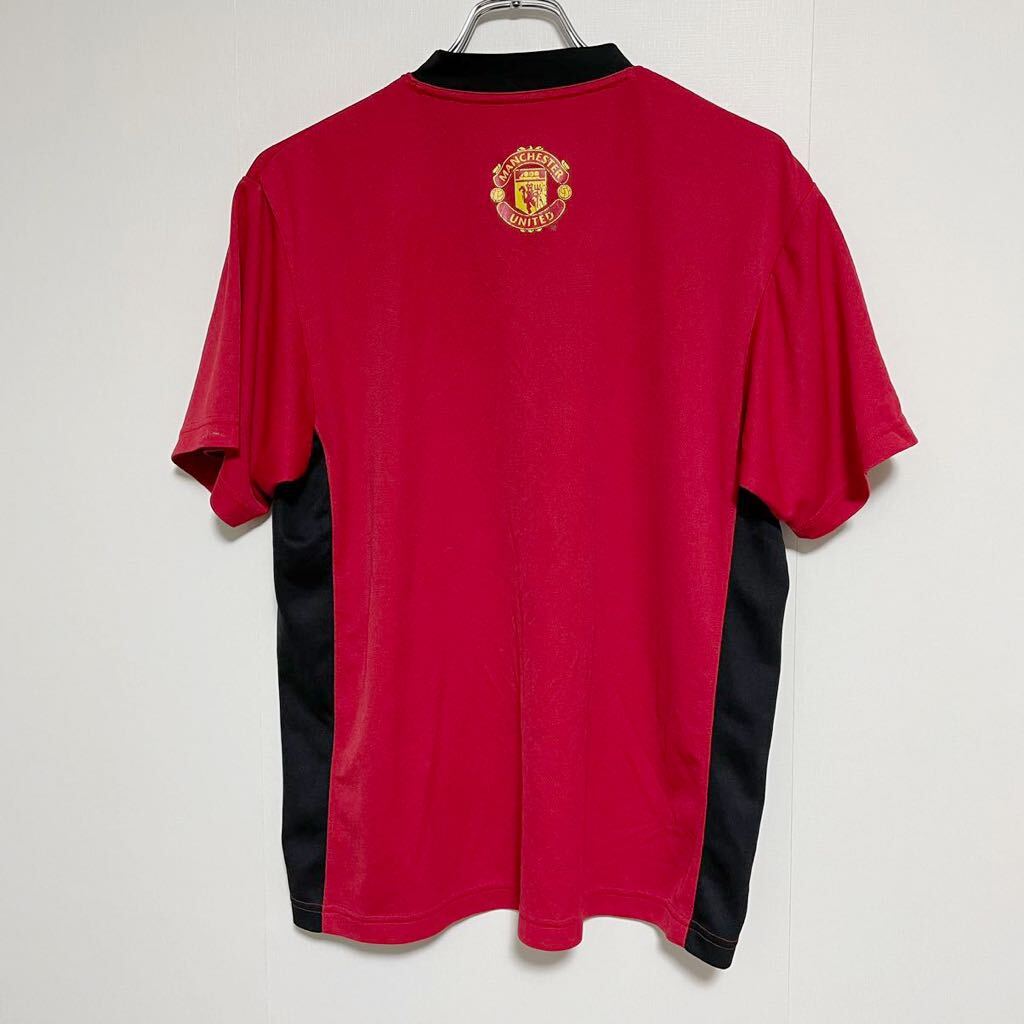Manchester United Official Merchandise マンチェスターユナイテッド 半袖Tシャツ Mサイズ 赤 Vネック_画像2