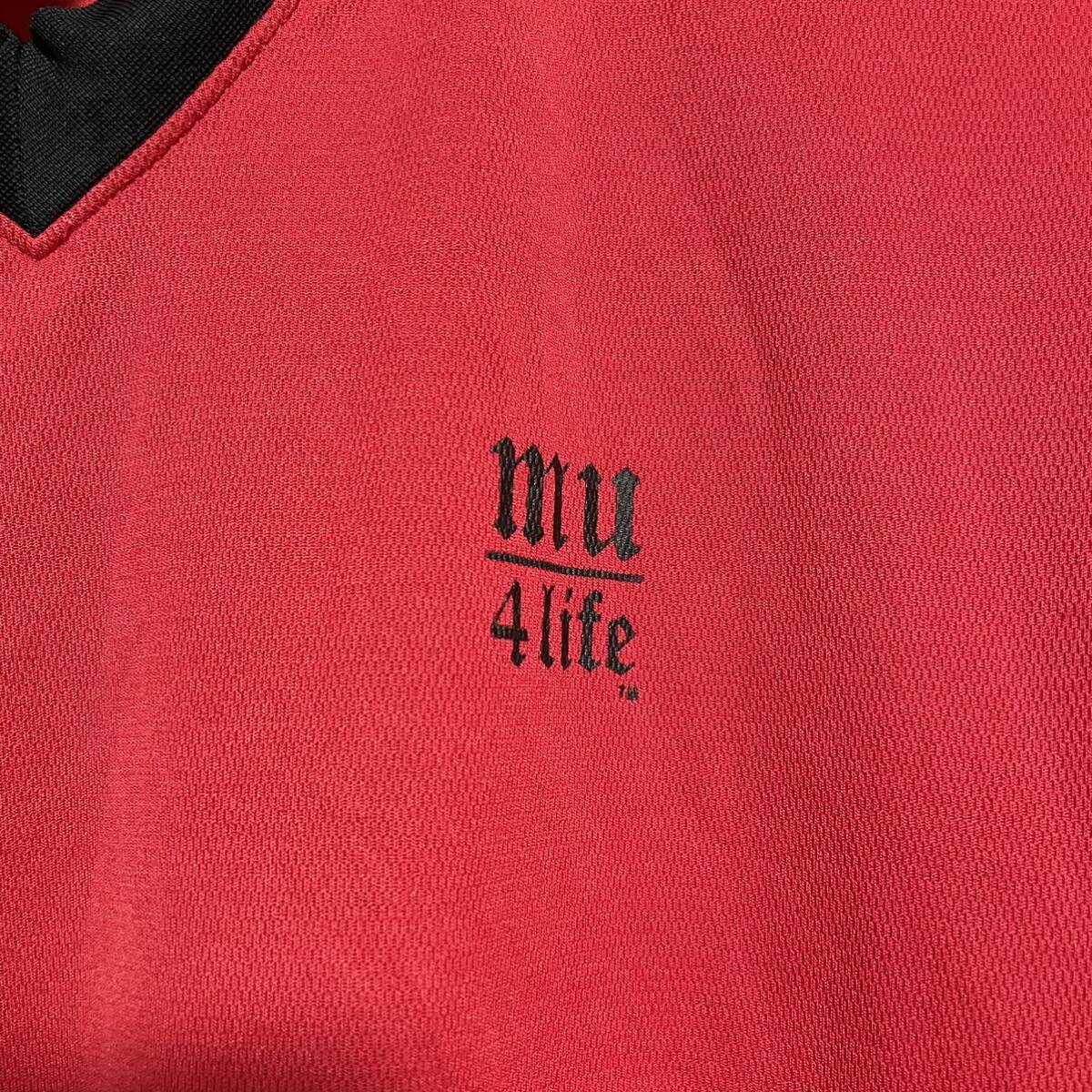 Manchester United Official Merchandise マンチェスターユナイテッド 半袖Tシャツ Mサイズ 赤 Vネック_画像4