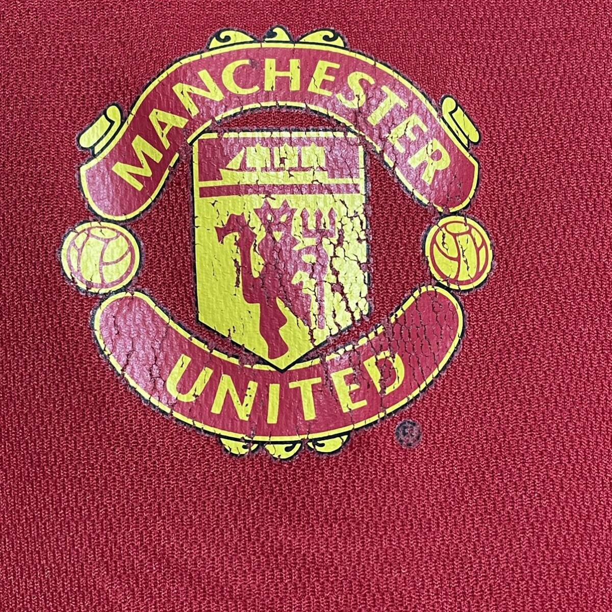 Manchester United Official Merchandise マンチェスターユナイテッド 半袖Tシャツ Mサイズ 赤 Vネック_画像6